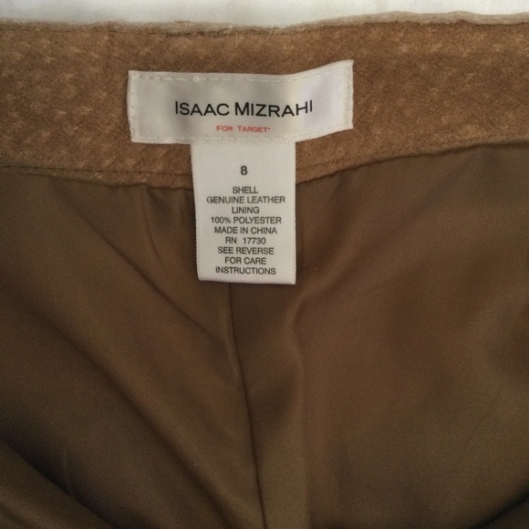 Isaac Mizrahi Tan Spring Suede Bootleg Pants, Perfect Mid Season, Sz 8 NWT - Picture 9 of 16